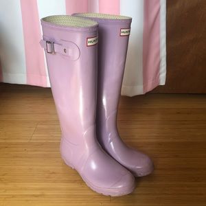 [Hunter] Original Gloss Tall Boots, Lilac
